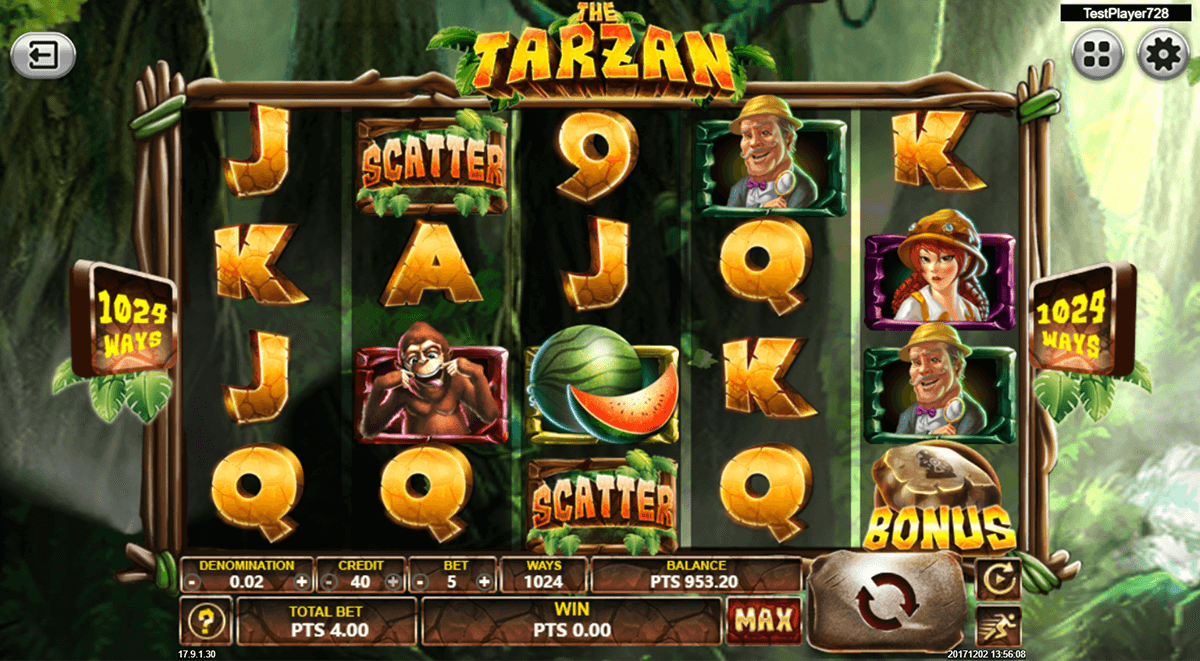 Play Tarzan Slot Machine online, free
